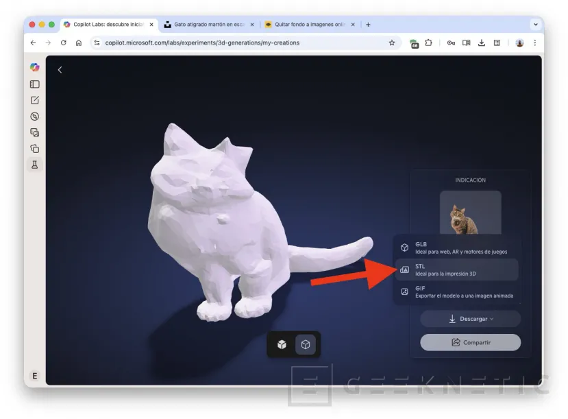 Geeknetic Cómo crear modelos 3D con cualquier foto gracias a Copilot 8