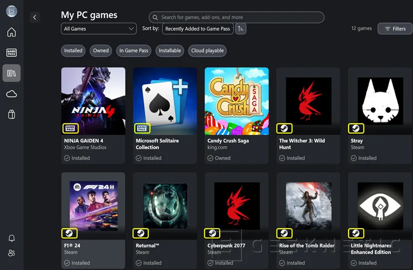 Geeknetic La MSI Claw necesita hasta un 5% menos de RAM para arrancar cuando usa el modo pantalla completa de la App Xbox 2