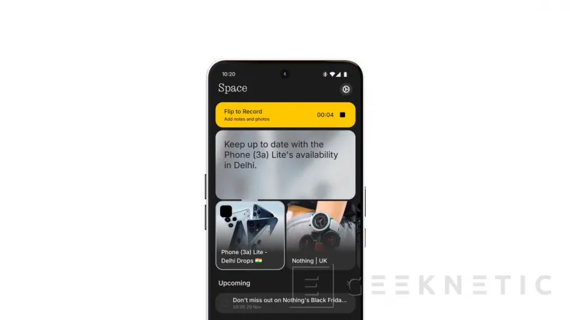 Geeknetic Nothing transforma sus móviles en un segundo cerebro con su última actualización de IA para Essential Space 2