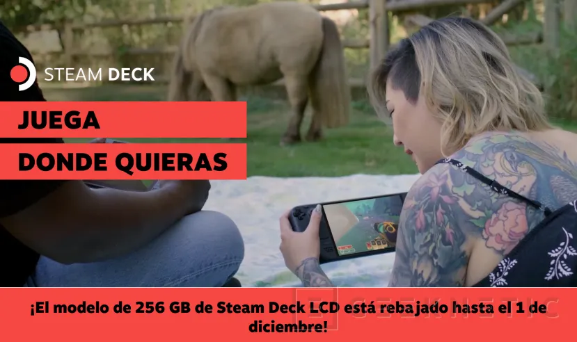 Geeknetic Llévate la Steam Deck LCD de 256 GB por 335,20 euros, una rebaja del 20 % 1