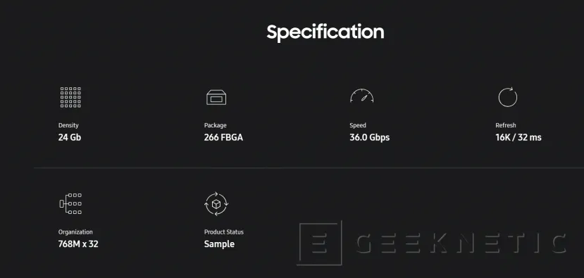 Geeknetic Samsung comienza la producción en masa de memoria GDDR7 de 3 GB a 28 Gbps 2