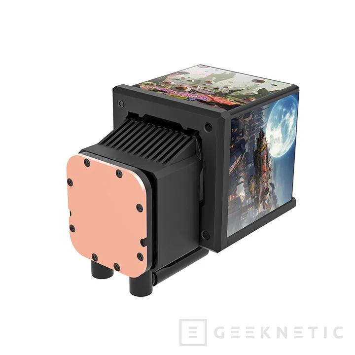 Geeknetic Nueva RL AiO Thermaltake MINECUBE 360 Ultra ARGB Sync, con cuádruple pantalla LCD en el cabezal 5