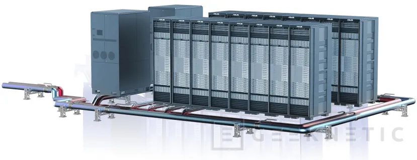 Geeknetic ASUS pone en marcha una supercomputadora de IA con NVIDIA Blackwell y Grace: 81,55 PFLOPS, refrigeración líquida total y puesto TOP500 1