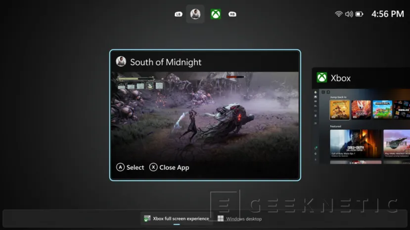 Geeknetic La MSI Claw comienza a recibir la nueva App Xbox con interfaz a pantalla completa 1