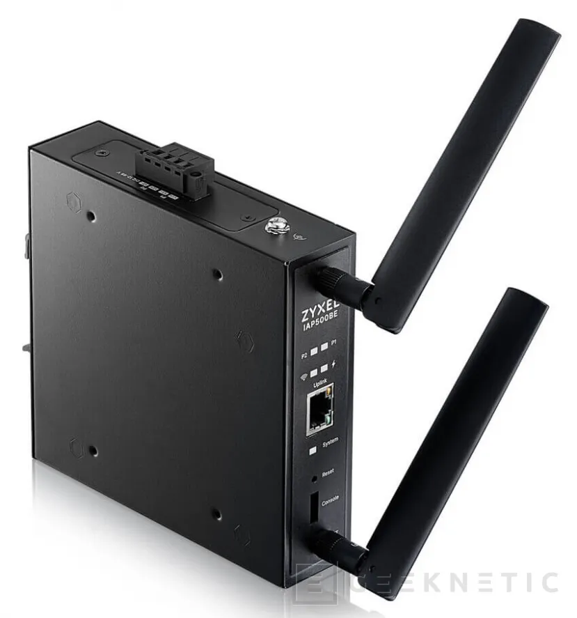 Geeknetic Zyxel IAP500BE punto de acceso WiFi 7 industrial BE5000 con Smart Mesh MLO, carcasa metálica y gestión Nebula 2