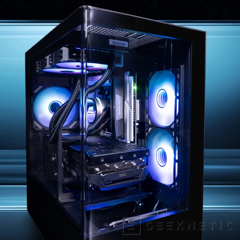 Geeknetic Nuevas cajas Sharkoon Elite Shark CM100 y la CA500, visión panorámica, doble radiador y compatibilidad con placas BTF 5