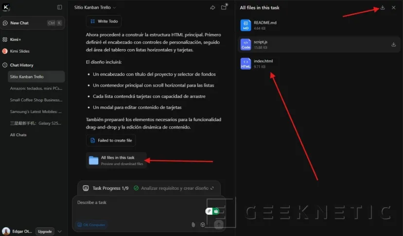 Geeknetic Probamos OK Computer, la IA agéntica de Kimi AI. ¿Merece realmente la pena? 3