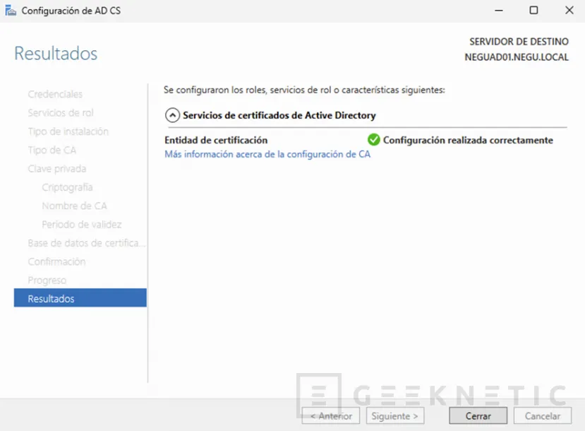 Geeknetic SSL Interno Gratis y Profesional: Monta tu Propia CA con Windows Server 2025 y Despídete de los Errores 16