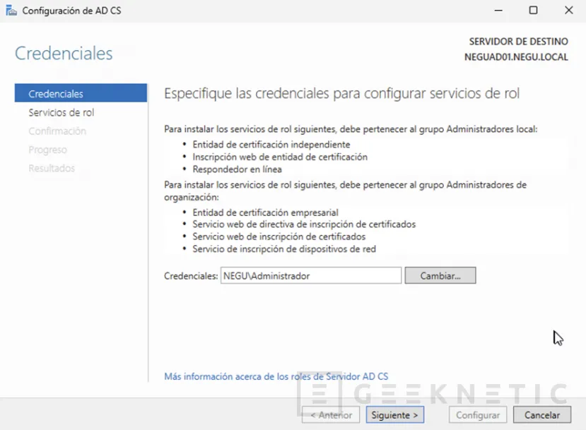 Geeknetic SSL Interno Gratis y Profesional: Monta tu Propia CA con Windows Server 2025 y Despídete de los Errores 6