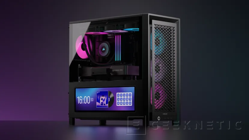 Geeknetic La nueva caja CORSAIR FRAME 4000D LCD RS ARGB incluye la pantalla XENEON EDGE de 14,5 pulgadas 1