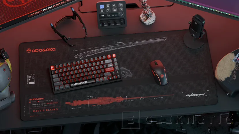 Geeknetic CORSAIR y CD Projekt Red se unen para lanzar un teclado, ratón y alfombrillas tematizados con Cyberpunk 2077 1