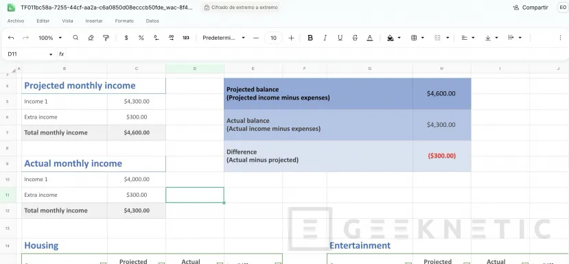 Geeknetic Probamos Proton Sheets, la alternativa a Microsoft Excel y Google Sheets centrada en la privacidad 4