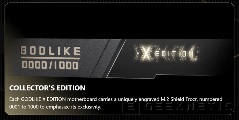 Geeknetic La exclusiva y limitada placa base MSI MEG X870E GODLIKE X EDITION se pone a la venta por más de 1.400 euros 8