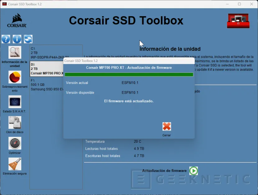Geeknetic Corsair SSD MP700 PRO XT 2TB Review 32
