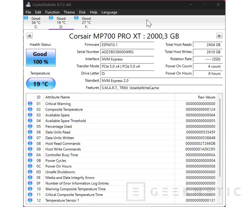 Geeknetic Corsair SSD MP700 PRO XT 2TB Review 8