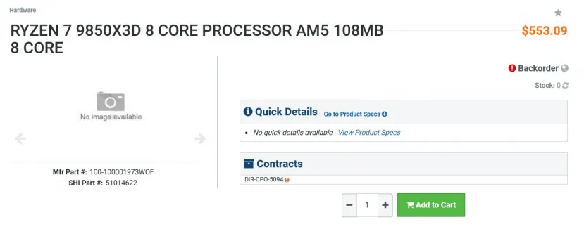 Geeknetic Aparece en tiendas online el AMD Ryzen 7 9850X3D, 70 dólares más caro que el PVPR inicial del 9800X3D 1