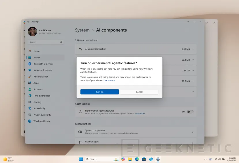 Geeknetic Microsoft advierte, los Agentes de IA de Windows 11 en fase beta vienen con errores y alucinaciones 2