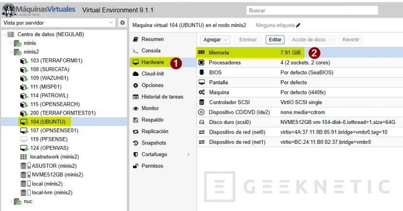 Geeknetic Cómo ahorrar RAM en Proxmox sin sacrificar estabilidad 1
