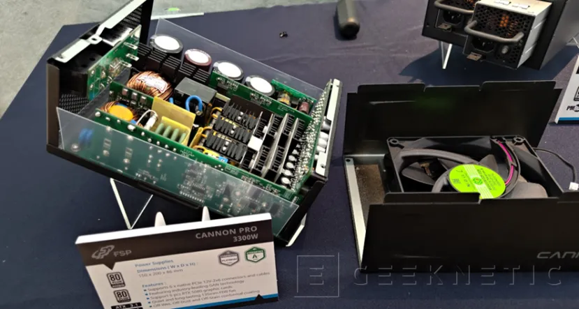 Geeknetic La nueva fuente FSP CANNON PRO 3300W puede alimentar hasta a 6 RTX 5080 a la vez 1