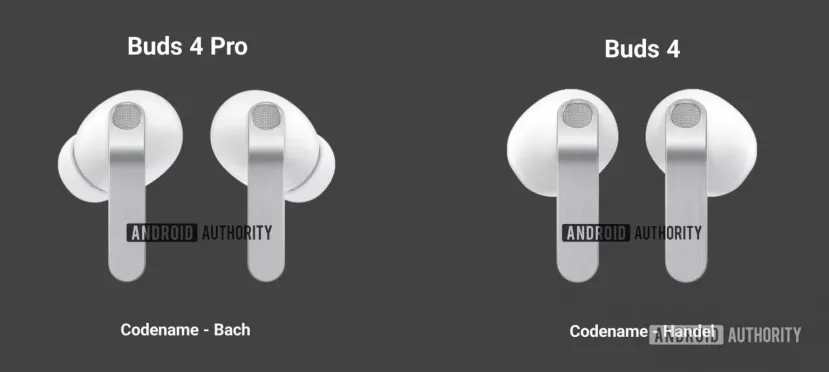 Geeknetic Filtrado el diseño de los Samsung Galaxy Buds 4 y Buds 4 Pro, similar a los actuales y con nueva caja para almacenarlos en plano 2