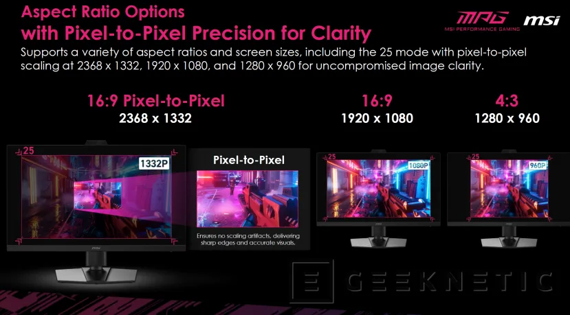 Geeknetic QD-OLED, Modo Dual y NVIDIA G-Sync Pulsar en los nuevos monitores gaming de MSI 6