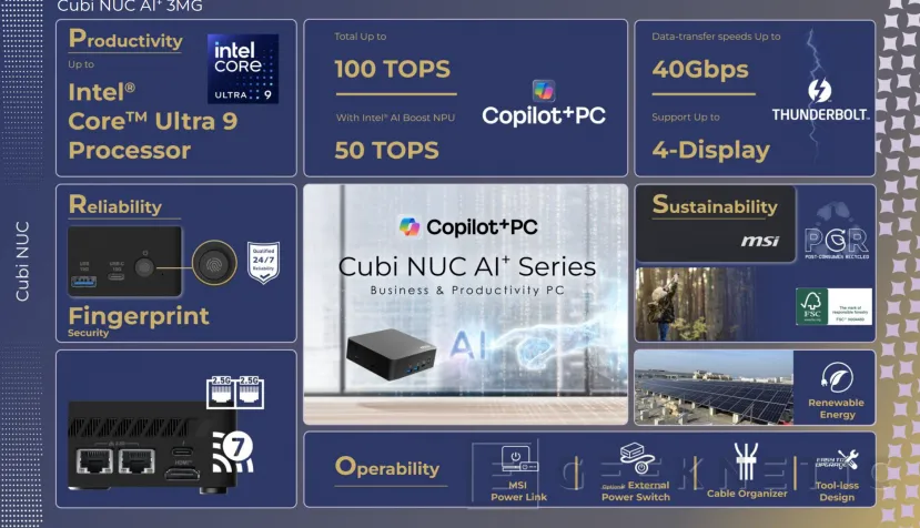 Geeknetic Nuevo Cubi NUC AI+ 3MG. El primer Mini PC de MSI con Intel Panther Lake 5