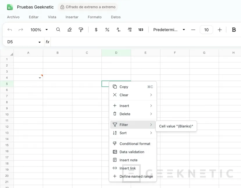 Geeknetic Probamos Proton Sheets, la alternativa a Microsoft Excel y Google Sheets centrada en la privacidad 6