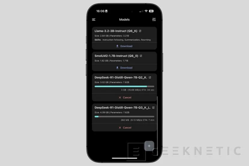 Geeknetic Así puedes instalar una IA como DeepSeek en local en tu iPhone 5