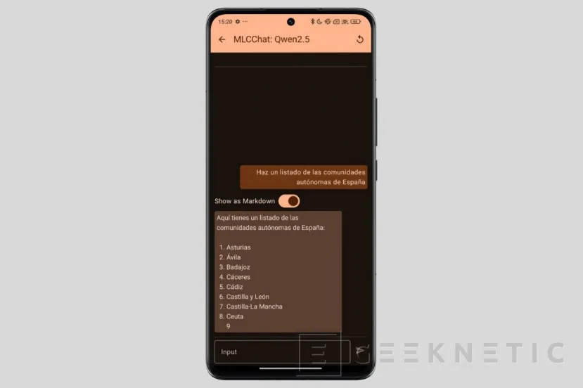 Geeknetic Cómo instalar DeepSeek y otros modelos de IA en un móvil Android 3