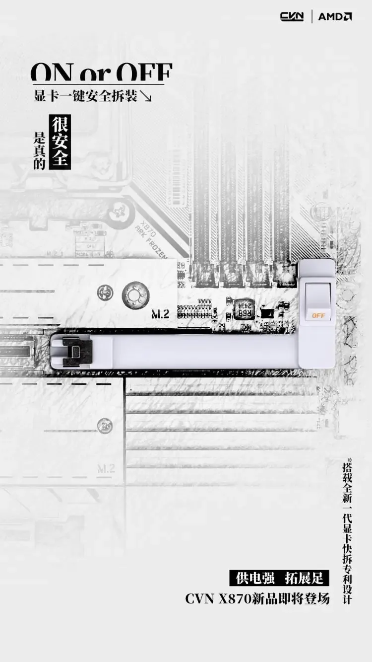 Geeknetic Colorful presenta su interruptor On/Off para liberar y sujetar las tarjetas gráficas PCIe 1