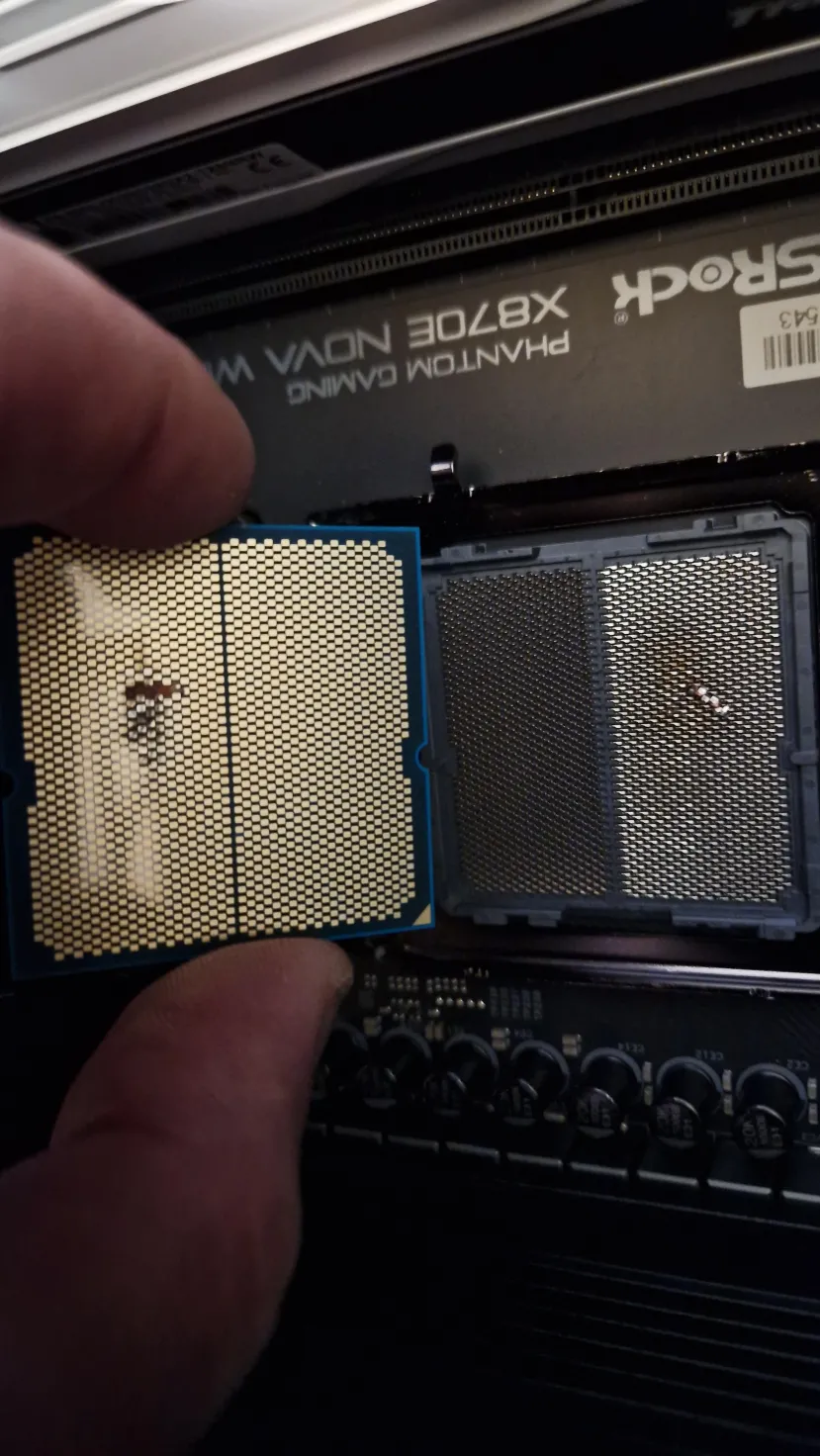 Geeknetic Aparece otro AMD Ryzen 7 9800X3D con quemaduras después de varios días de funcionamiento 1