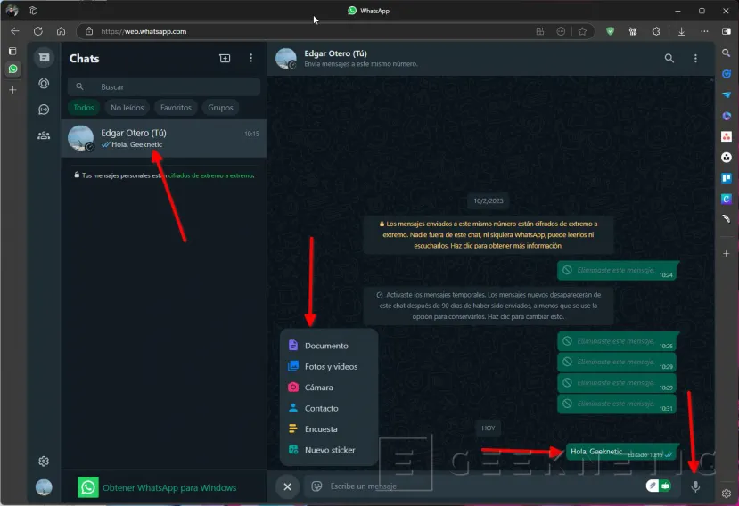 Geeknetic WhatsApp Web: Cómo sacarle el máximo provecho 11