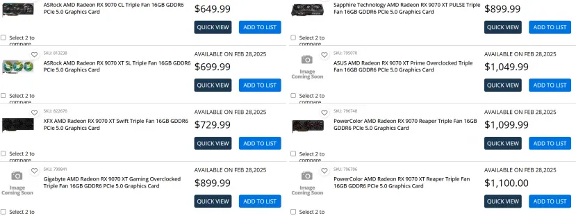 Geeknetic Microcenter lista de ASRock una Radeon RX 9070 XT por 699,99 dólares y una Radeon RX 9070 por 649,99 dólares 1