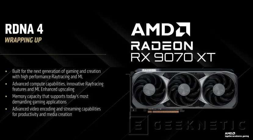 Geeknetic AMD Radeon RX 9070 Series: Así consigue la Arquitectura RDNA 4 Multiplicar el Rendimiento en Raytracing e IA 4