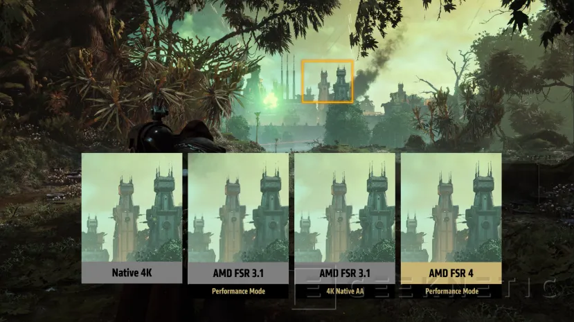Geeknetic AMD FSR 4 multiplica por 3,5 el rendimiento en tus juegos a 4K 3