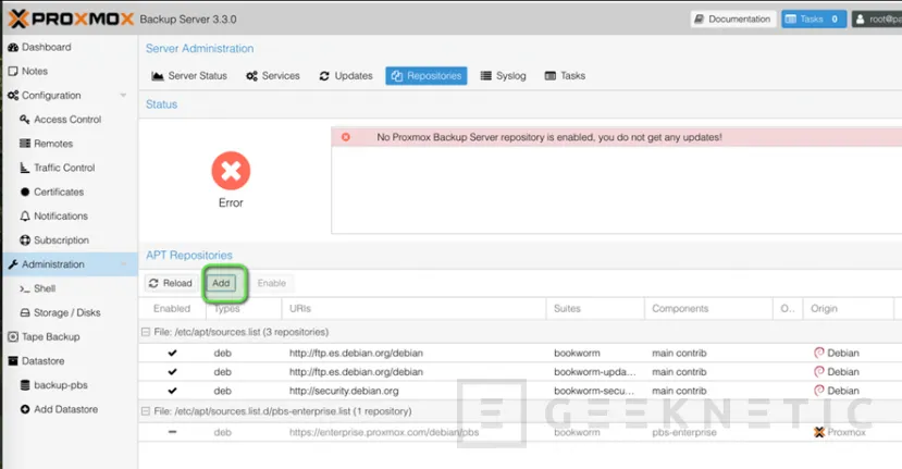 Geeknetic Cómo Instalar y Configurar Proxmox Backup Server (PBS) para mantener los datos de tu empresa a buen recaudo  17