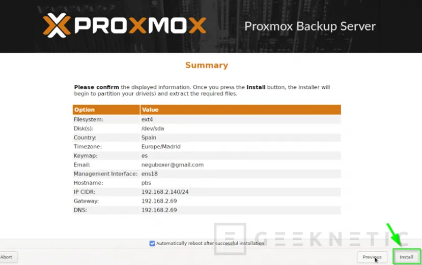 Geeknetic Cómo Instalar y Configurar Proxmox Backup Server (PBS) para mantener los datos de tu empresa a buen recaudo  12