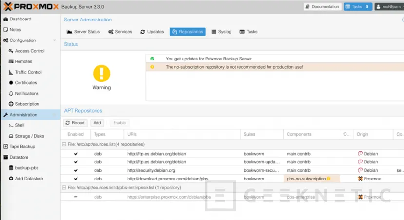 Geeknetic Cómo Instalar y Configurar Proxmox Backup Server (PBS) para mantener los datos de tu empresa a buen recaudo  19