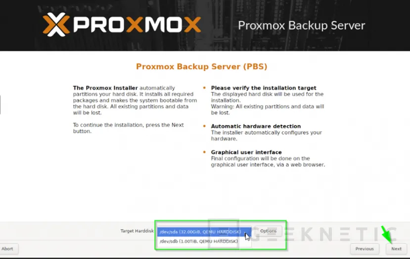 Geeknetic Cómo Instalar y Configurar Proxmox Backup Server (PBS) para mantener los datos de tu empresa a buen recaudo  8