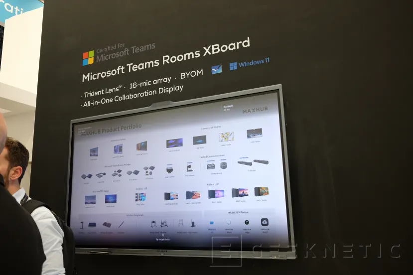 Geeknetic MAXHUB nos enseña su pantalla para videoconferencias XBoard con triple cámara de 50MP, Sonido asistido por IA y varios tamaños disponibles 1