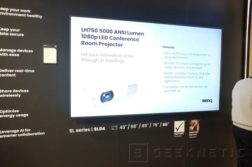 Geeknetic Las pantallas para salas de videoconferencia de BenQ llegan con resolución 4K, paneles táctiles de 50 puntos y hasta 86 pulgadas 3