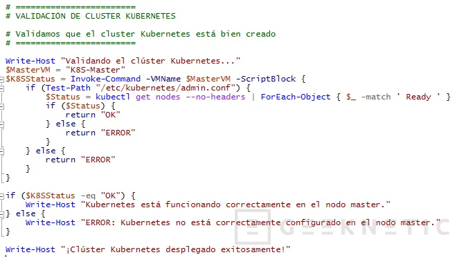 Geeknetic Cómo Automatizar un Clúster de Kubernetes en Hyper-V con PowerShell 13