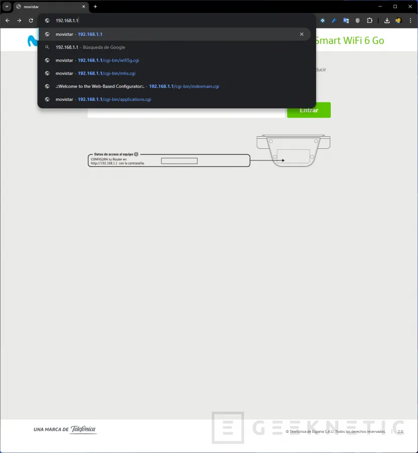 Geeknetic Cómo entrar en la configuración de tu router con 192.168.1.1 2