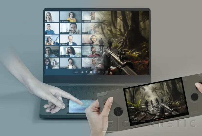 Geeknetic Wistron Dual Fusion: un curioso concepto de portátil con consola portátil extraíble 3
