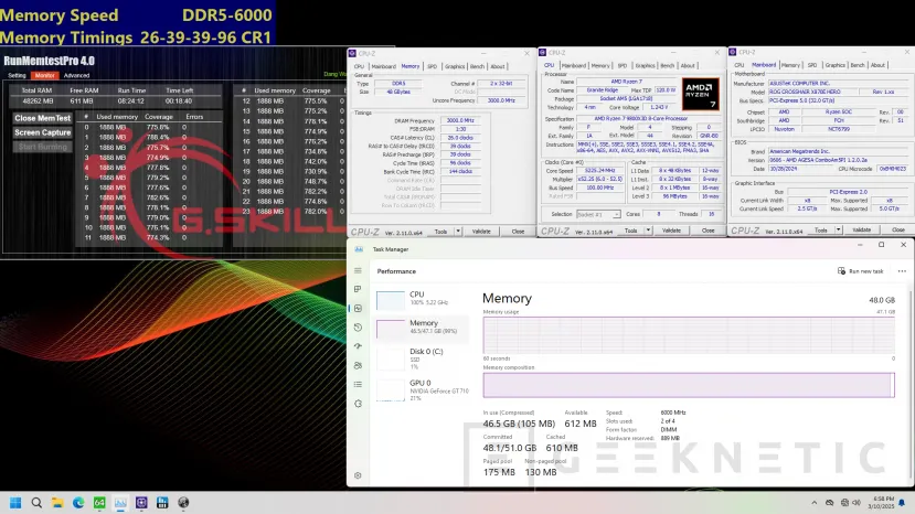 Geeknetic G.Skill lanza nuevas memorias con hasta 192 GB, velocidades de hasta 8.000 MT/s y latencia de solo CL26 4