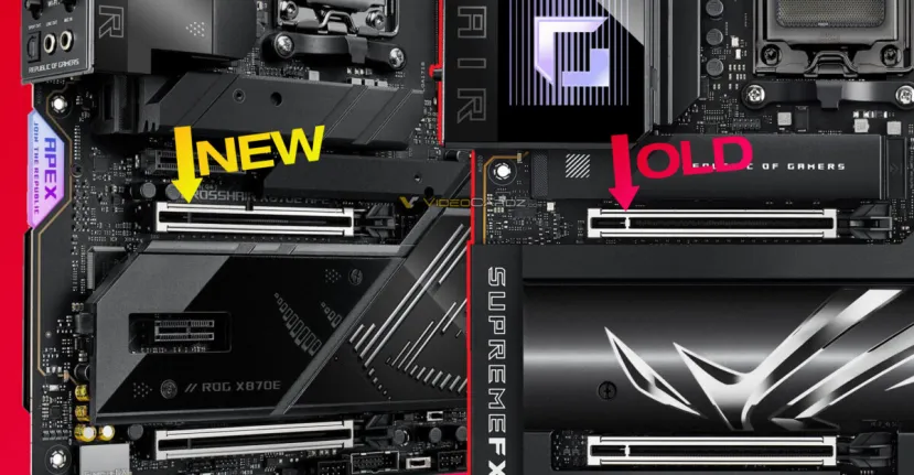 Geeknetic ASUS ha reemplazado el sistema PCIe Q-Release por uno mejorado en su última placa X870E APEX 1