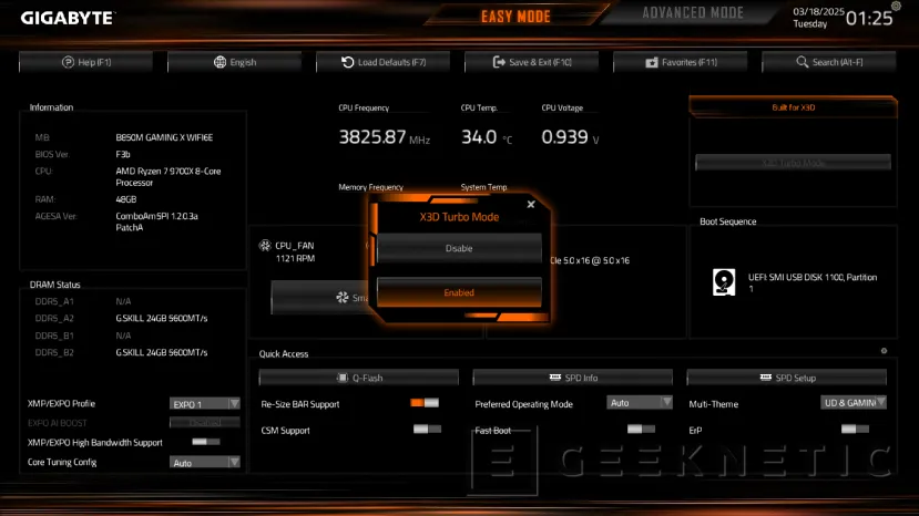 Geeknetic Gigabyte B850M GAMING X WIFI6E Review 19