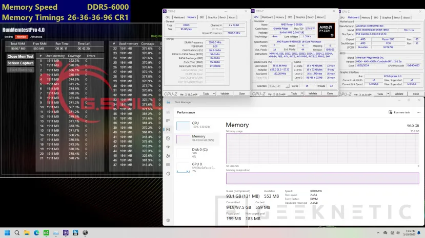 Geeknetic G.Skill anuncia nuevos kits con latencia reducida de 96 GB a 6.000 MT/s y CL26 2