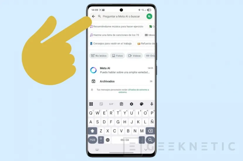 Geeknetic Cómo Usar Meta AI en Whatsapp 2