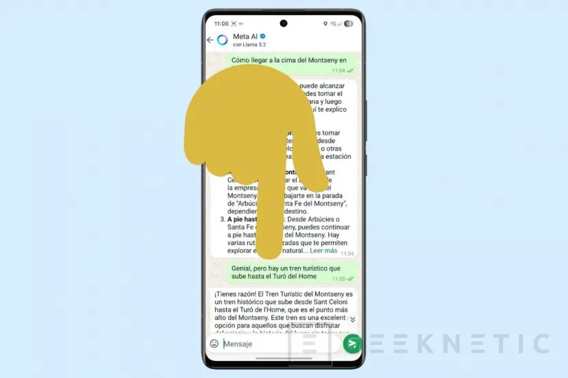 Geeknetic Cómo Usar Meta AI en Whatsapp 6